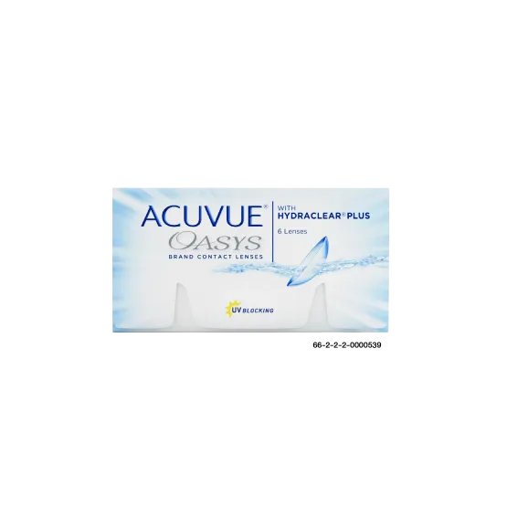 แอคคิววิว โอเอซิส วิธ ไฮดราเคลียร์ พลัส สำหรับสายตาสั้น ราย 2 สัปดาห์