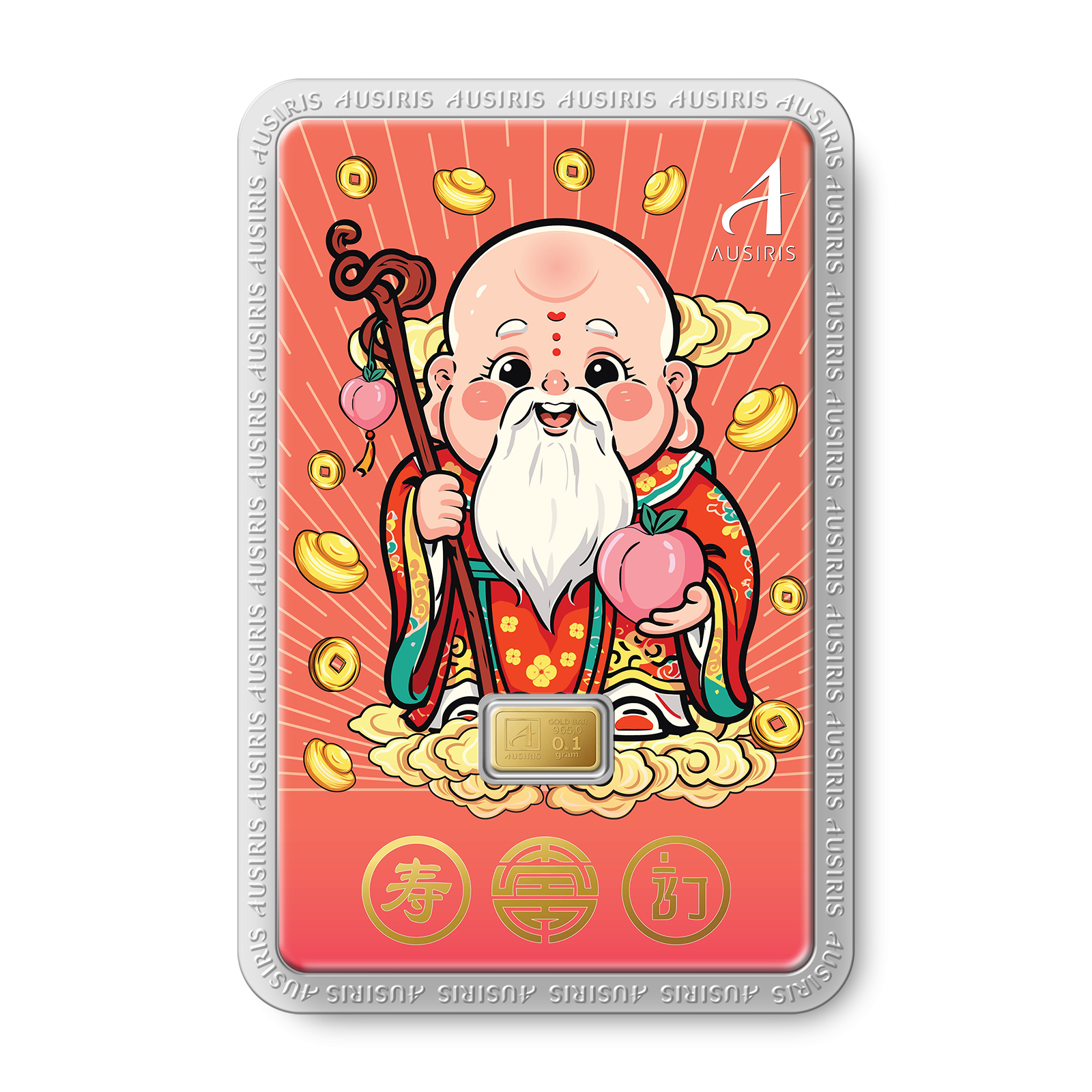 ทองแท่ง 0.1 กรัม การ์ดเทพซิ่ว อายุมั่นขวัญยืน