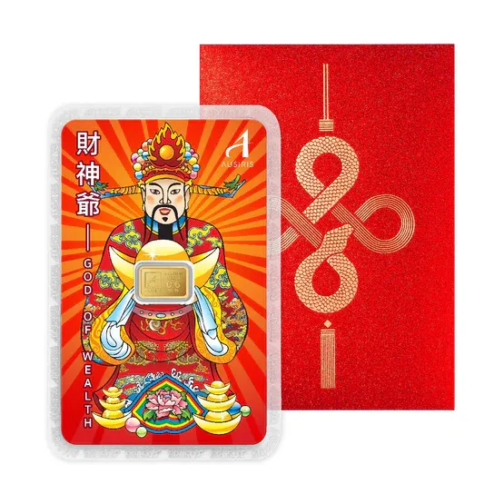 ทองแท่ง 0.6 กรัม การ์ดไฉ่ซิงเอี๊ย สีส้ม