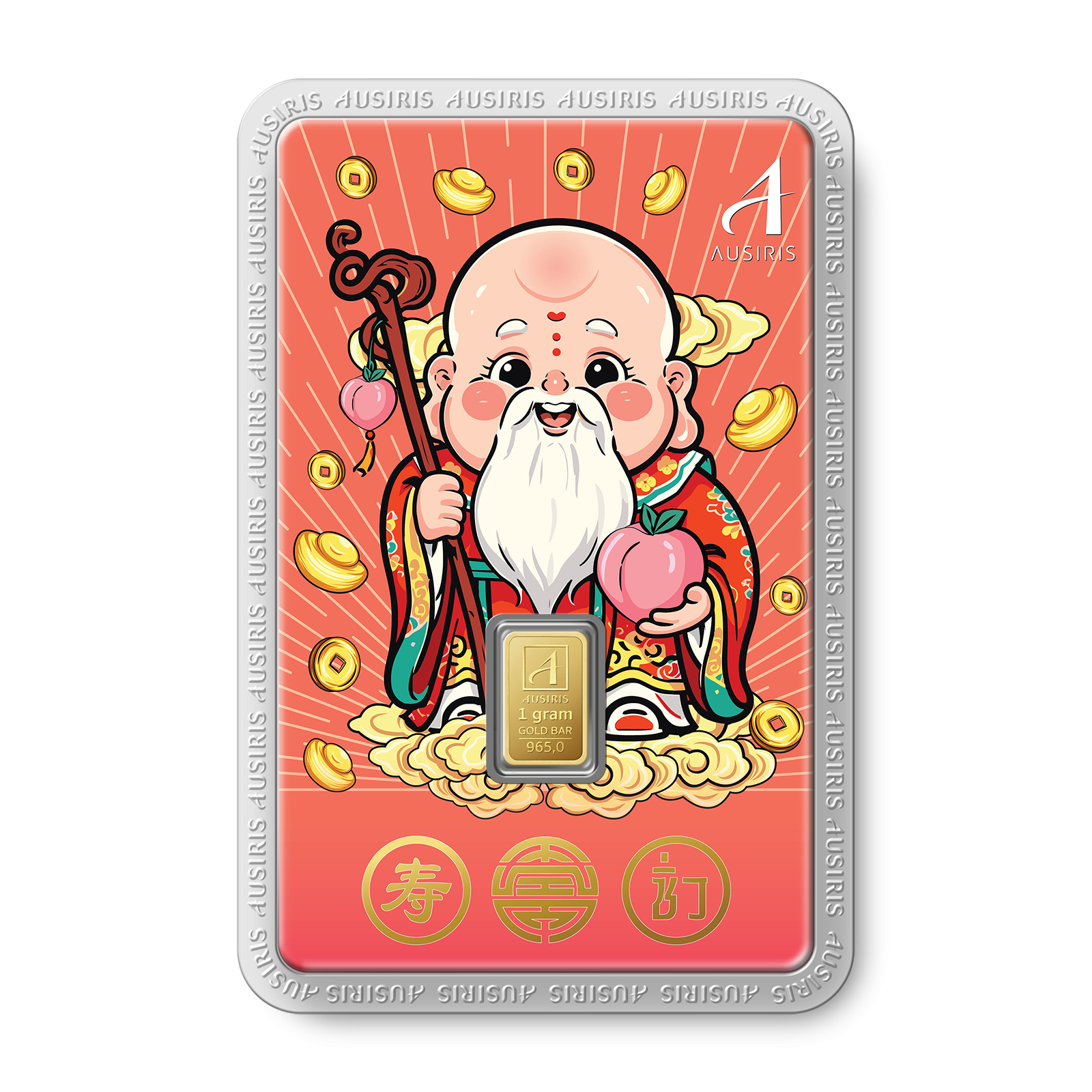 ทองแท่ง 1 กรัม การ์ดเทพซิ่ว อายุมั่นขวัญยืน