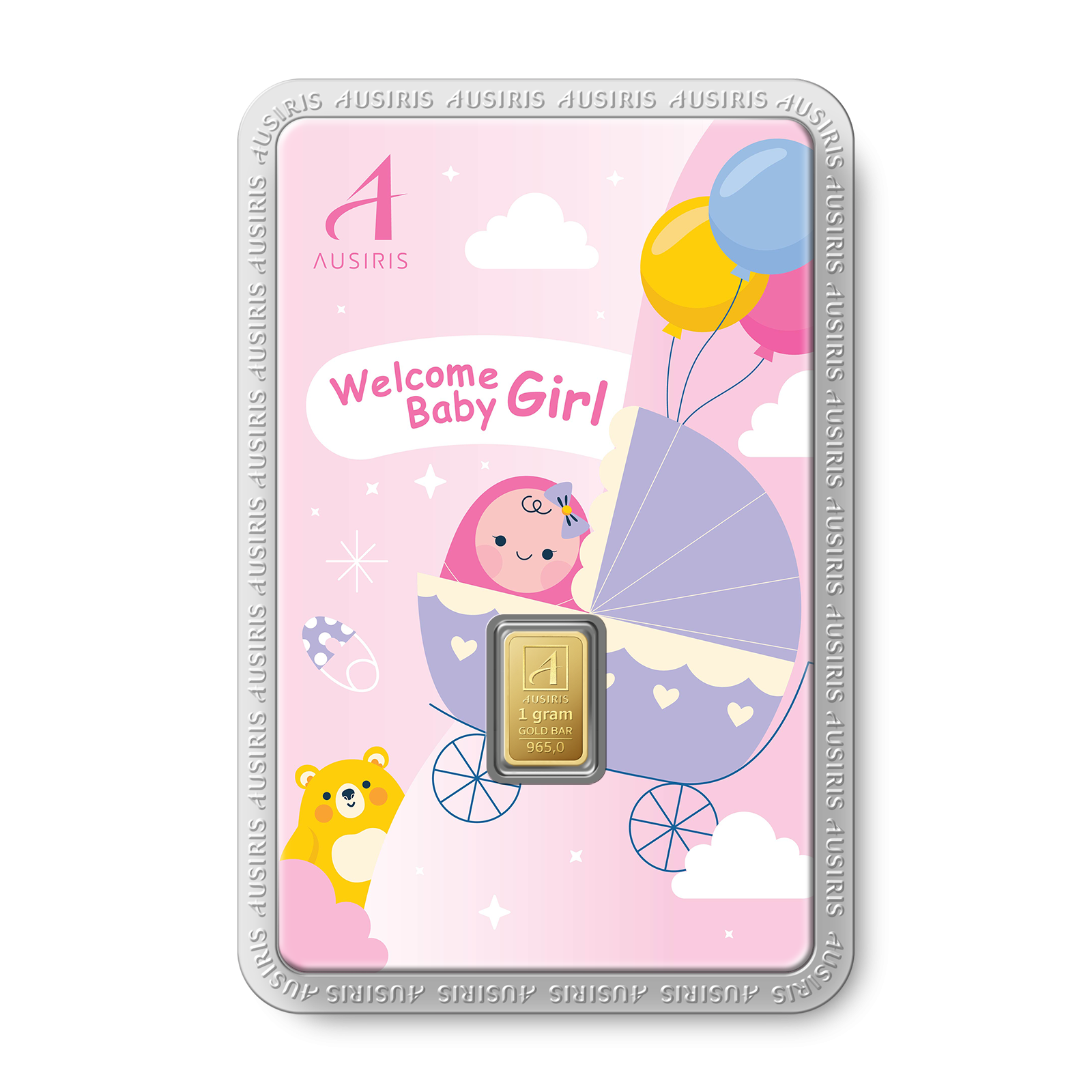 ทองแท่ง 1 กรัม การ์ดHBD Baby Girl