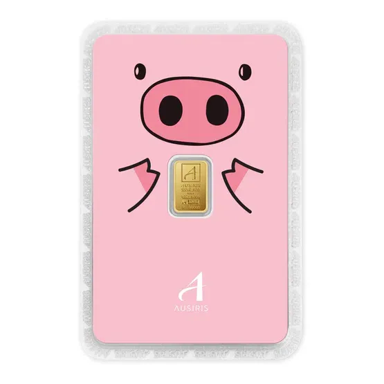 ทองแท่ง 0.125 บาท การ์ดหมูชมพู