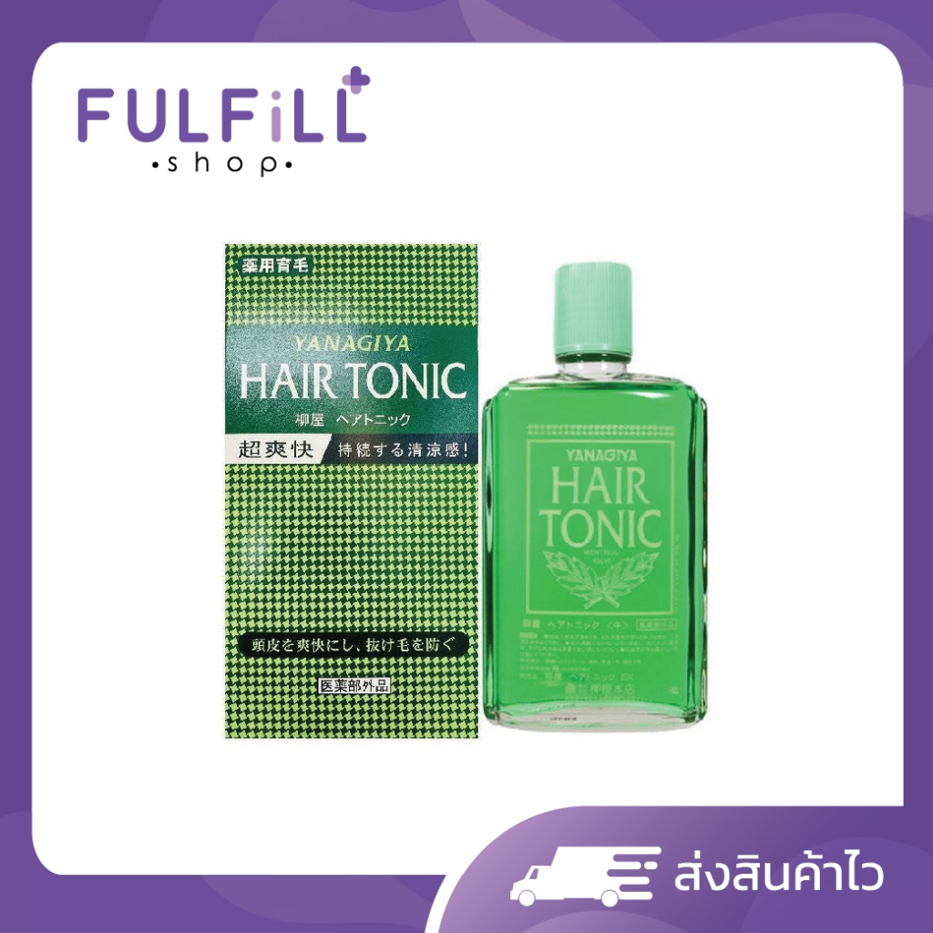 YANAGIYA Hair Tonic (Mint) 360ml ยานะจิยะ โทนิค บำรุงผม ป้องกันปัญหาผมบาง ผมร่วง